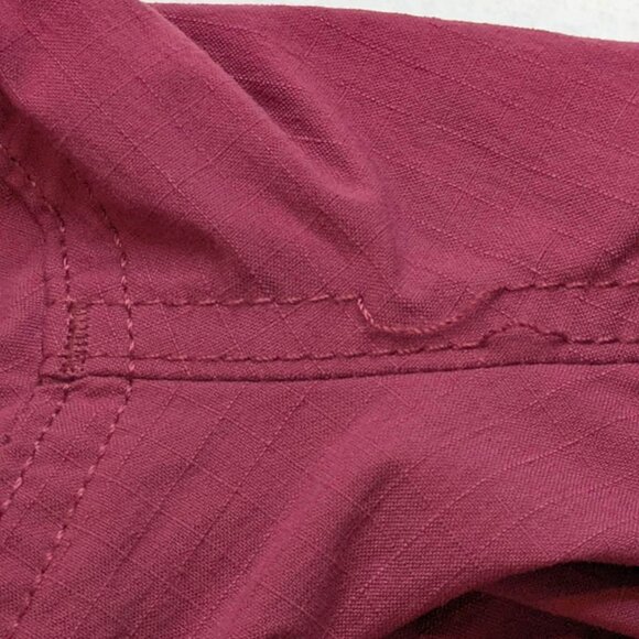 Duluth Trading Heirloom Gardening Bib Overalls Red Burgundy Womens L x 31 - Picture 15 of 16